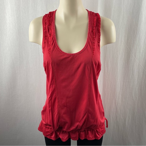 Lululemon I Just Wanna Run Tank Reddish Orange 8 - Picture 2 of 9